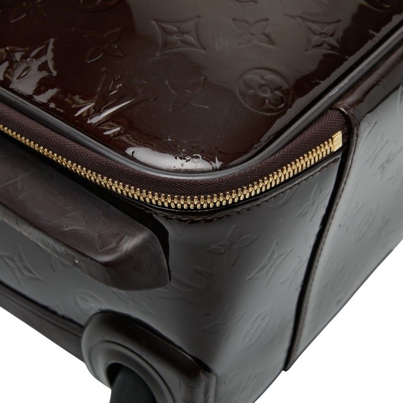 Louis Vuitton Monogram Vernis Pegase 45 Travel Bag Suitcase Amarante — view 4
