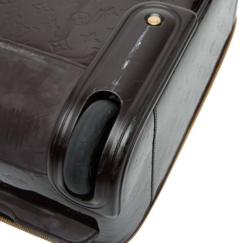 Louis Vuitton Monogram Vernis Pegase 45 Travel Bag Suitcase Amarante — view 6