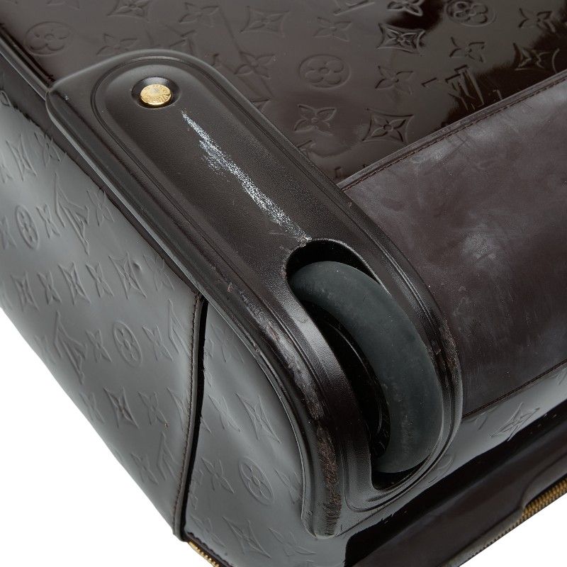 Louis Vuitton Monogram Vernis Pegase 45 Travel Bag Suitcase Amarante — view 7