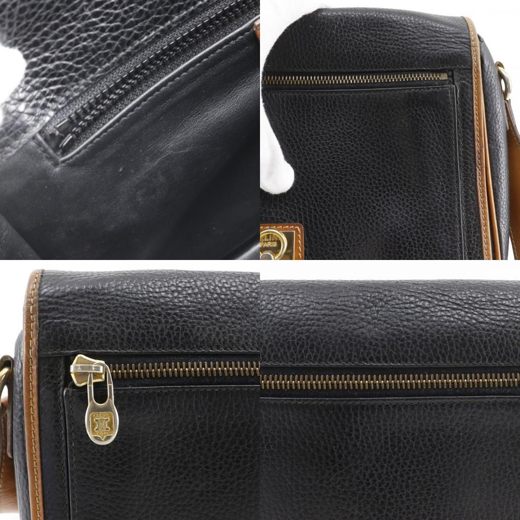 Celine Vintage Calf Black Shoulder Bag — view 8