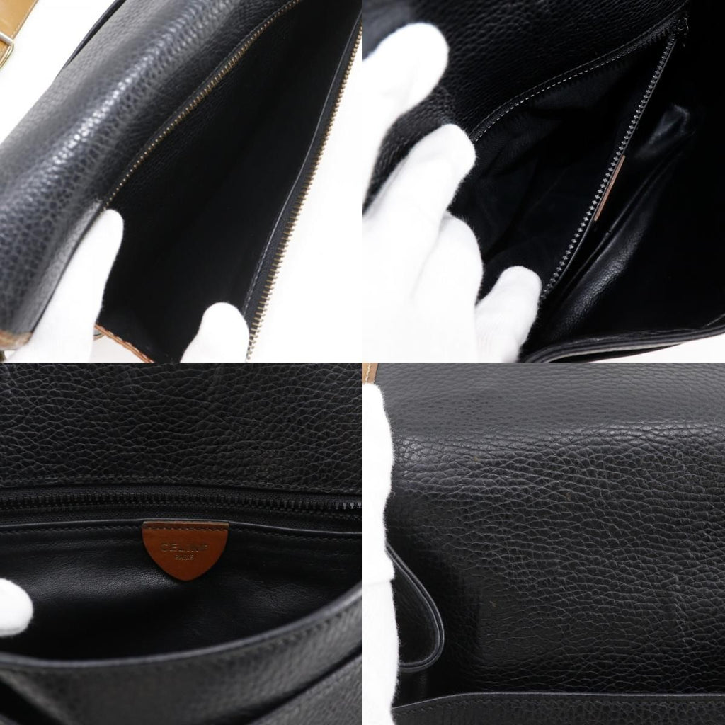 Celine Vintage Calf Black Shoulder Bag — view 7