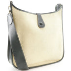 Hermes Evelyne 1 GM Straw Beige Green Shoulder Bag — view 3