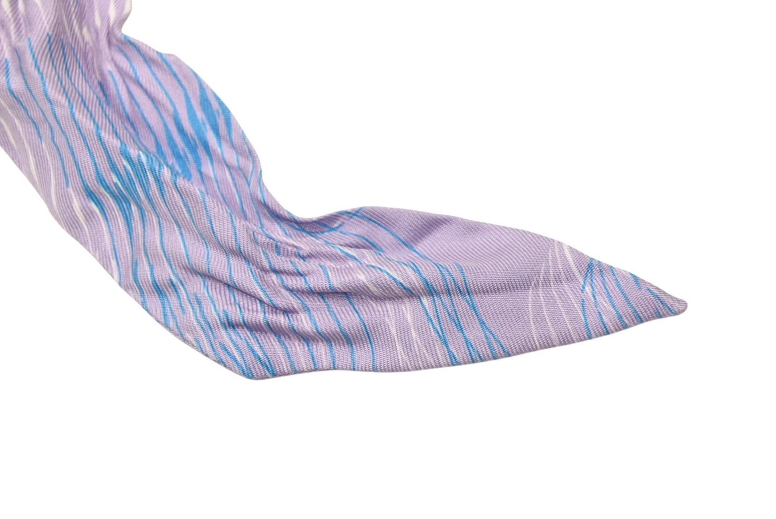 Hermes Twilly Scarf Bottleship Silk Green Multicolor — view 4
