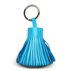 Hermes Carmen Key Ring Blue Aztec Agneau Milo Based Silver — view 4