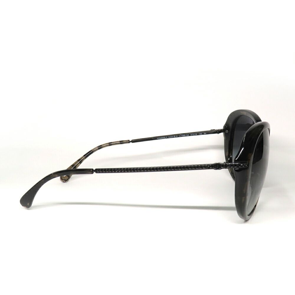 Chanel CC Logo Sunglasses Black — view 5