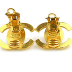 Chanel Earrings CC Logo Gold Plated — view 7