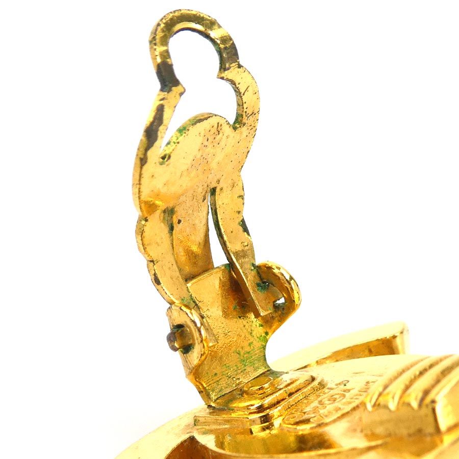 Chanel Earrings CC Logo Gold Plated — view 8