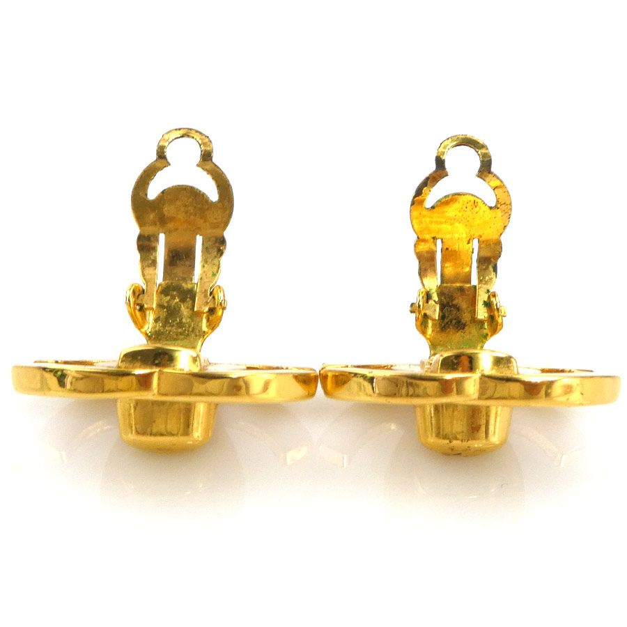 Chanel Earrings CC Logo Gold Plated — view 6