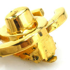 Chanel Earrings CC Logo Gold Plated — view 9