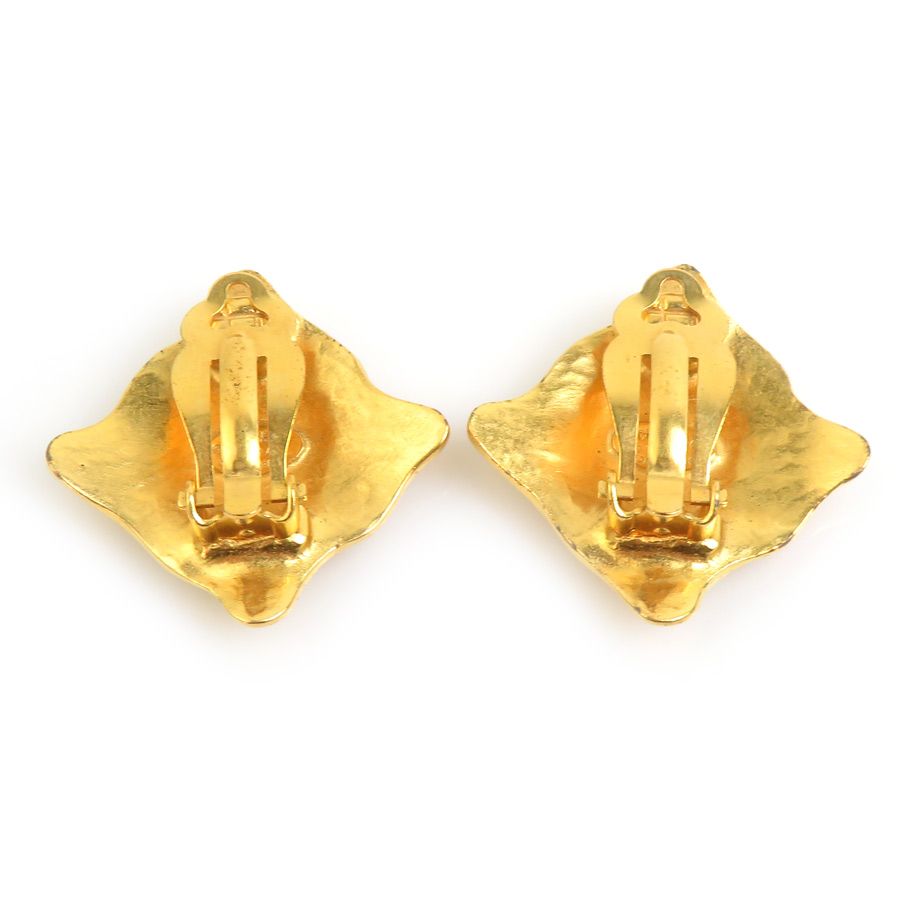 Chanel Earrings CC Logo Gold Plated — view 5