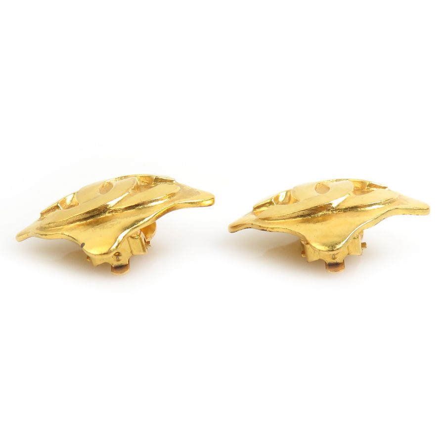 Chanel Earrings CC Logo Gold Plated — view 4