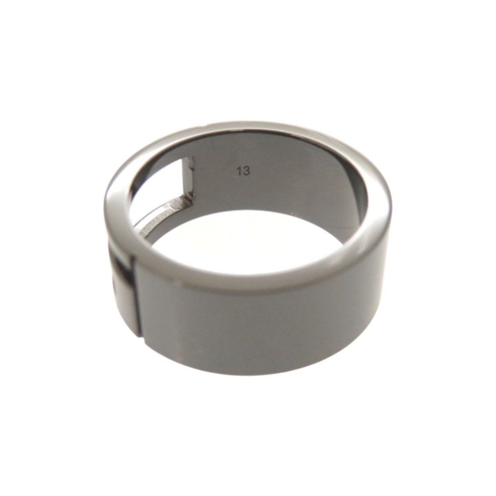 Gucci Cutout Gunmetal Ring — view 7
