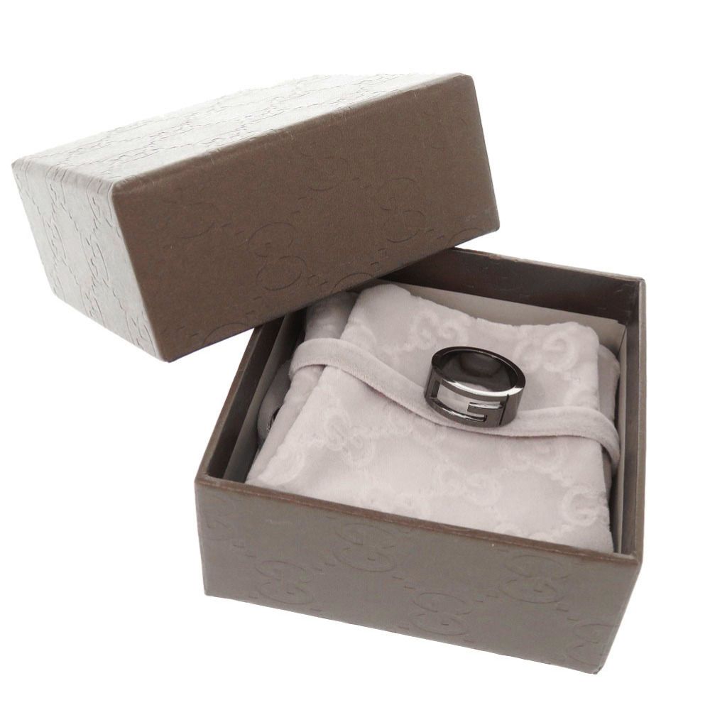 Gucci Cutout Gunmetal Ring — view 2