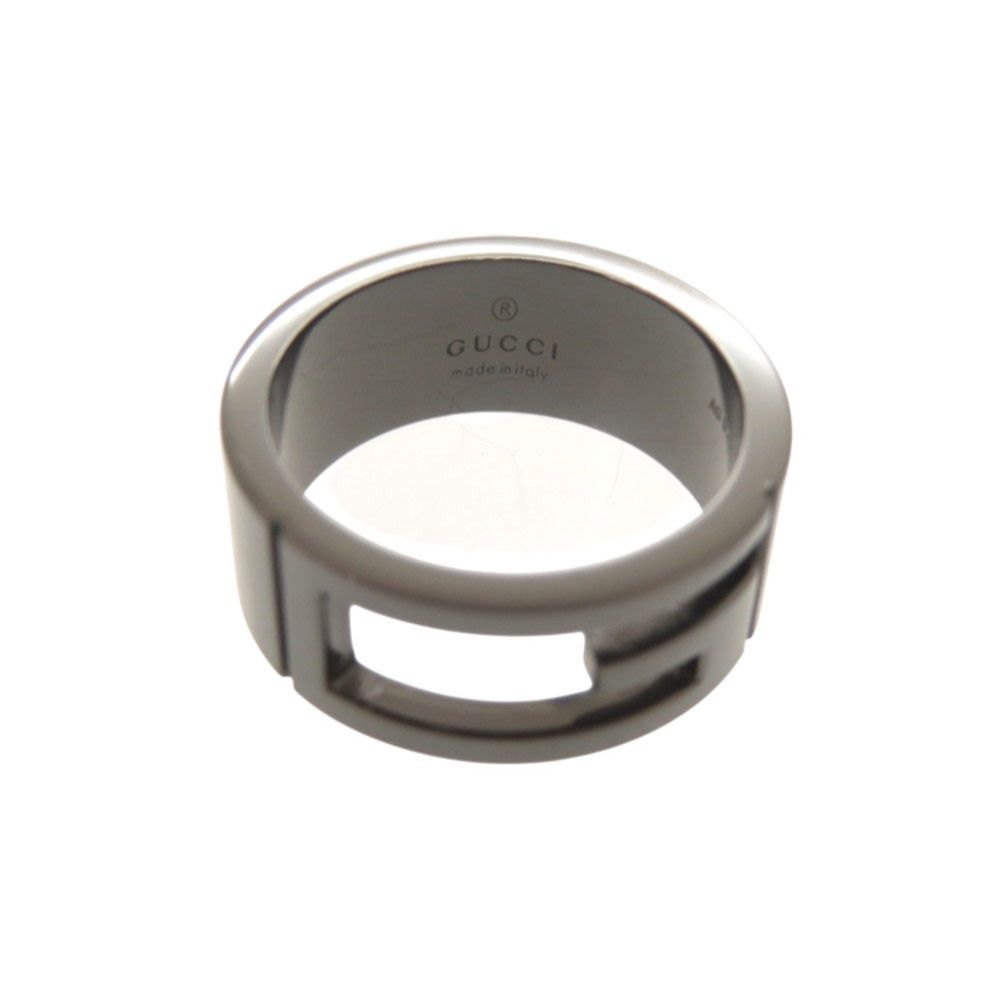Gucci Cutout Gunmetal Ring — view 6