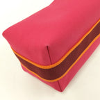 Hermes Bric-a-Brac PM Handbag Pouch Canvas Pink — view 3