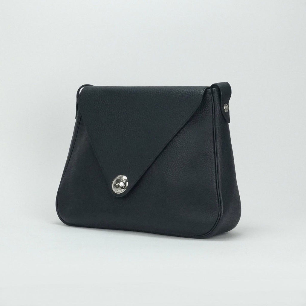 Hermes Christine 35 Shoulder Bag Buffalo Blue Obscure — view 3