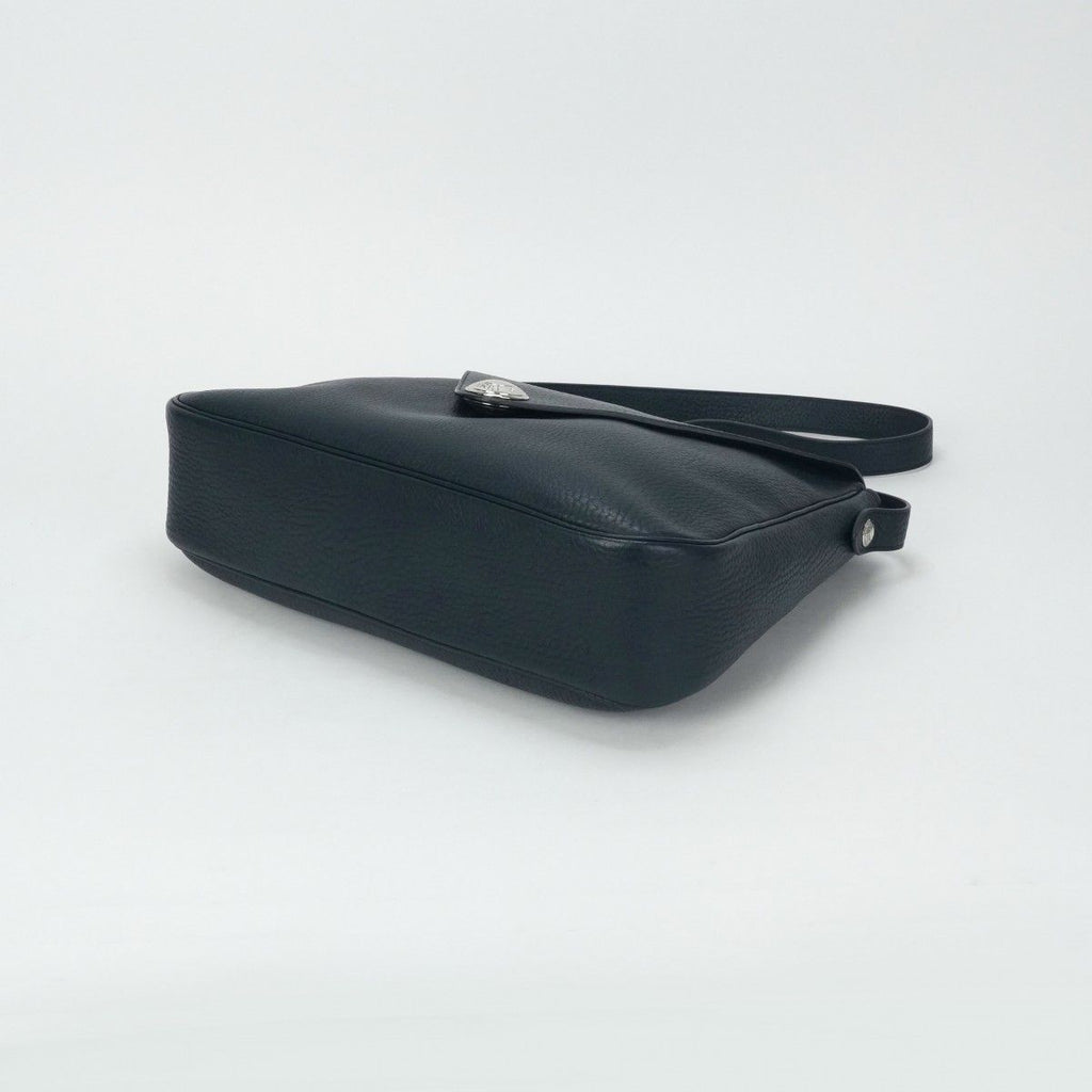 Hermes Christine 35 Shoulder Bag Buffalo Blue Obscure — view 5