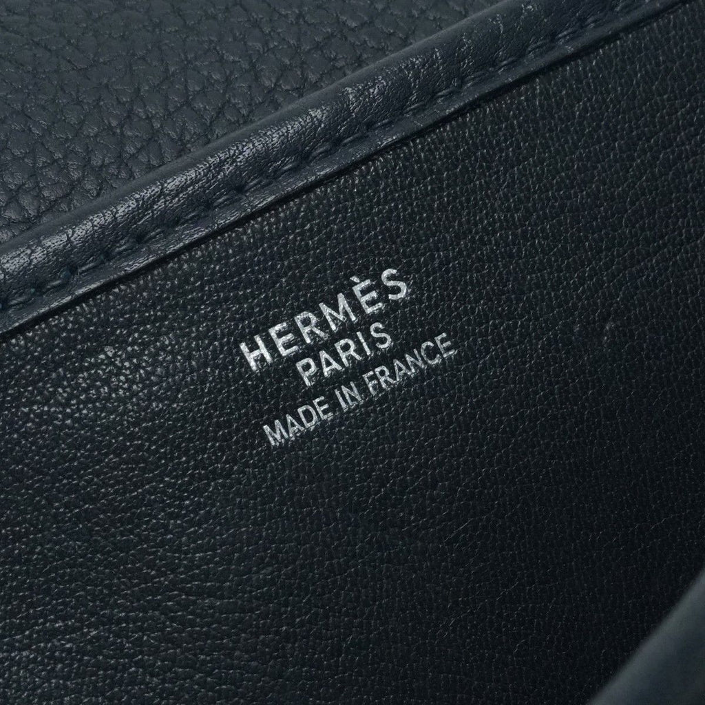 Hermes Christine 35 Shoulder Bag Buffalo Blue Obscure — view 8