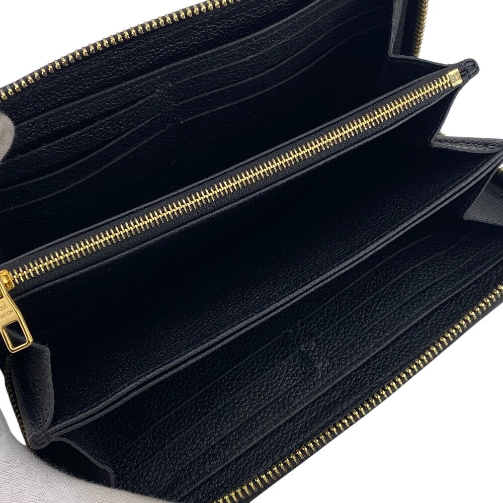 Louis Vuitton Zippy Wallet Leather Black — view 6