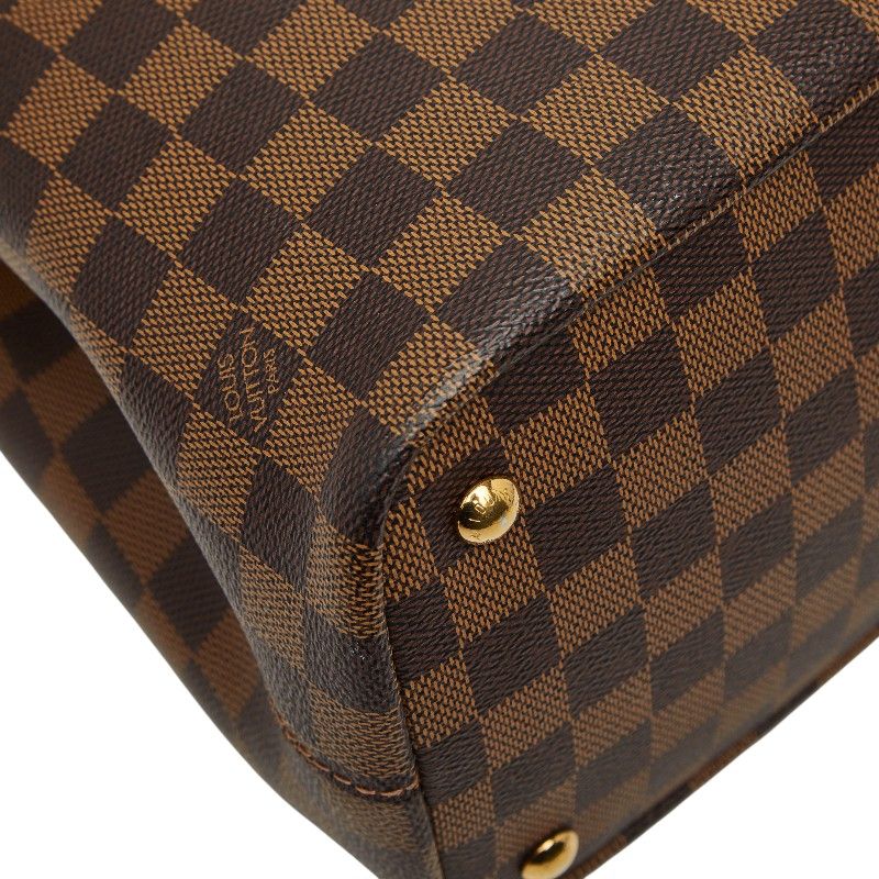 Louis Vuitton Damier Kensington Tote Shoulder Bag 2-Way Ebene Brown — view 5