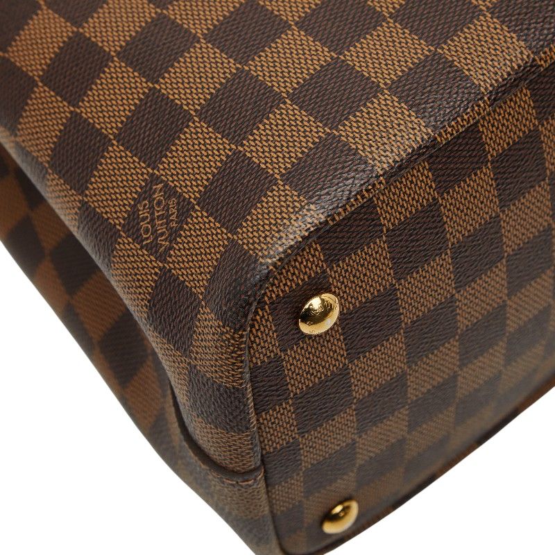 Louis Vuitton Damier Kensington Tote Shoulder Bag 2-Way Ebene Brown — view 7