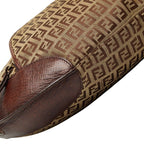 Fendi Zucchino Brown Canvas Leather — view 5