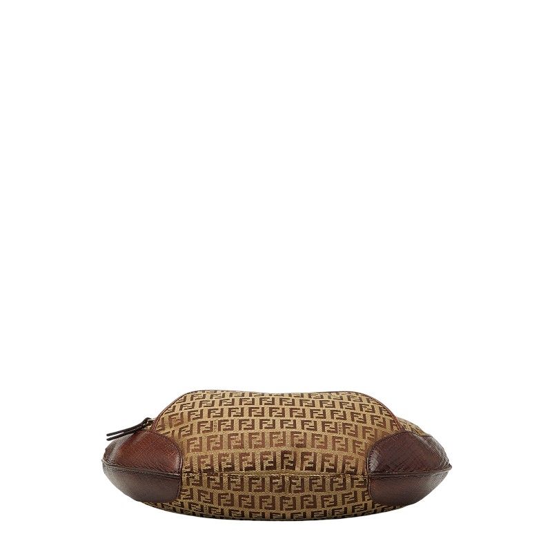 Fendi Zucchino Brown Canvas Leather — view 3
