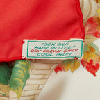 Gucci Vaccornero Botanical Red White Multicolor Silk — view 5