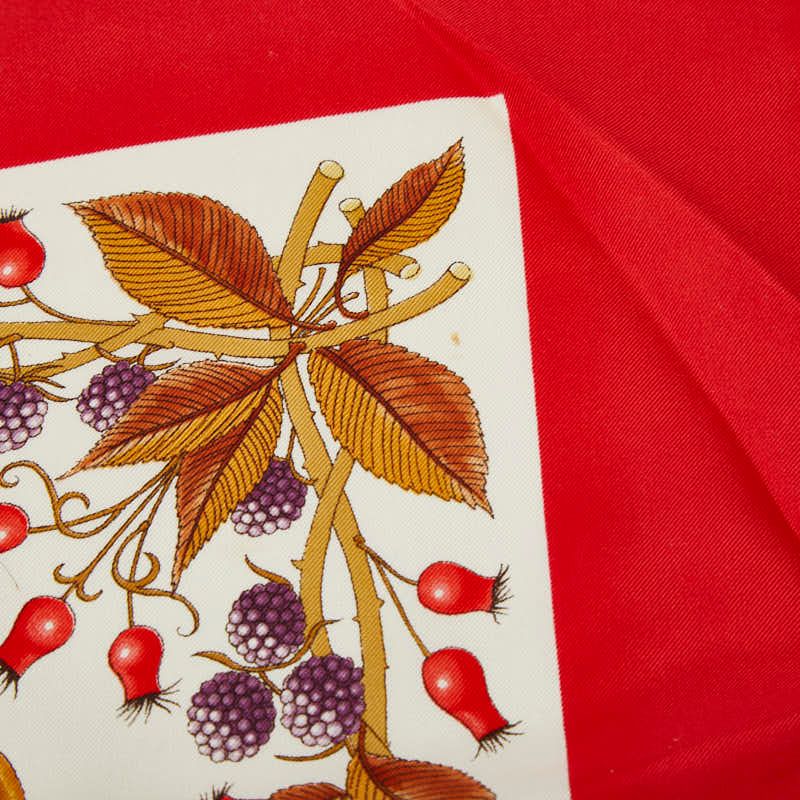 Gucci Vaccornero Botanical Red White Multicolor Silk — view 3