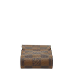 Louis Vuitton Damier Etui Cigarette Case Tobacco Brown Leather — view 3