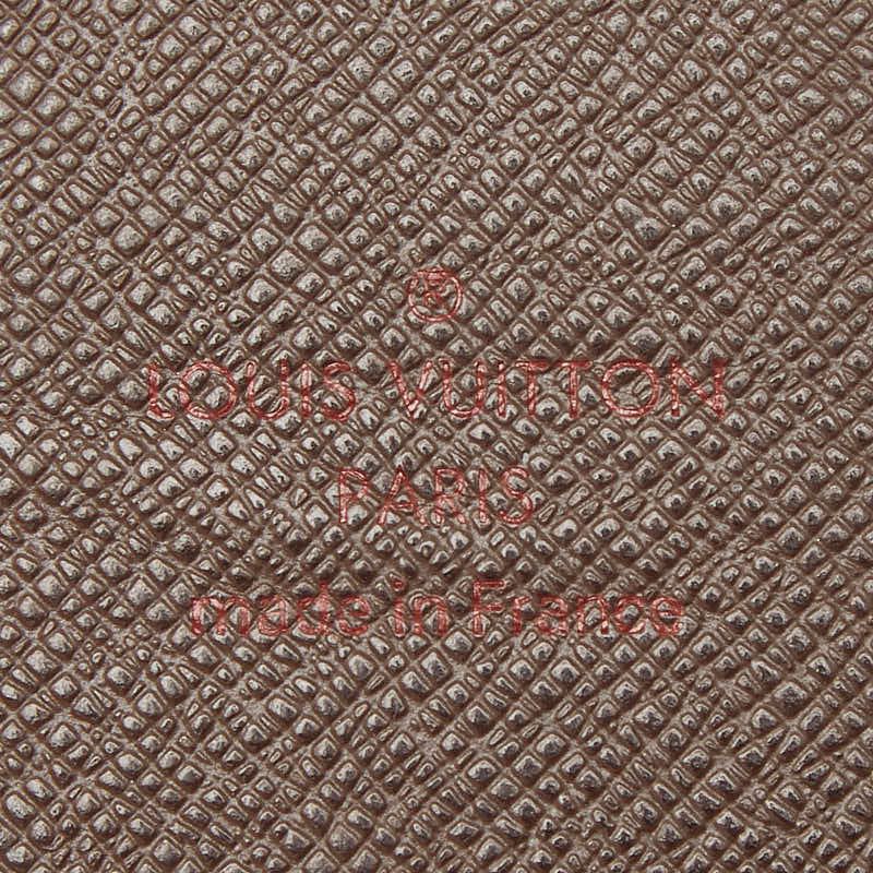 Louis Vuitton Damier Etui Cigarette Case Tobacco Brown Leather — view 8