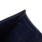 Dior CD Logo Shoulder Bag 2-Way Navy Gold Leather — view 8