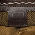 Fendi Zucca Tote Shoulder Bag Brown Canvas Leather — view 9