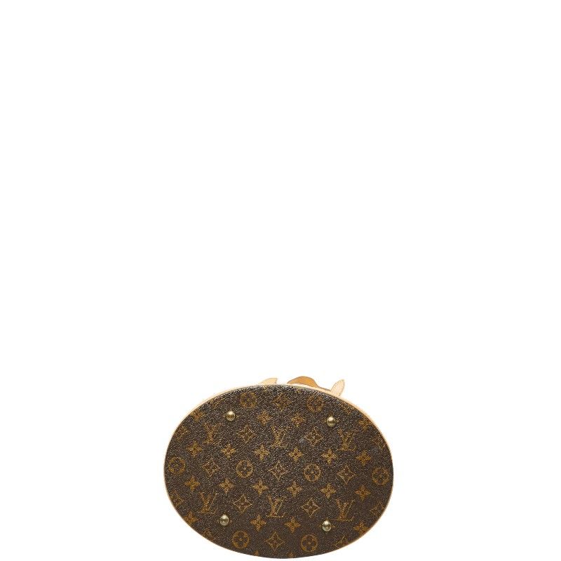 Louis Vuitton Monogram Bucket GM Tote Shoulder Bag Brown — view 3