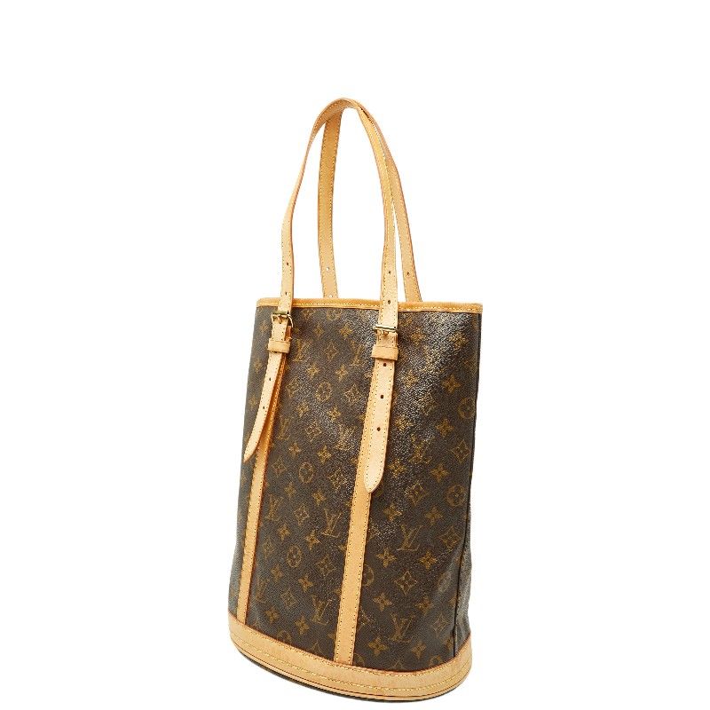 Louis Vuitton Monogram Bucket GM Tote Shoulder Bag Brown — view 2