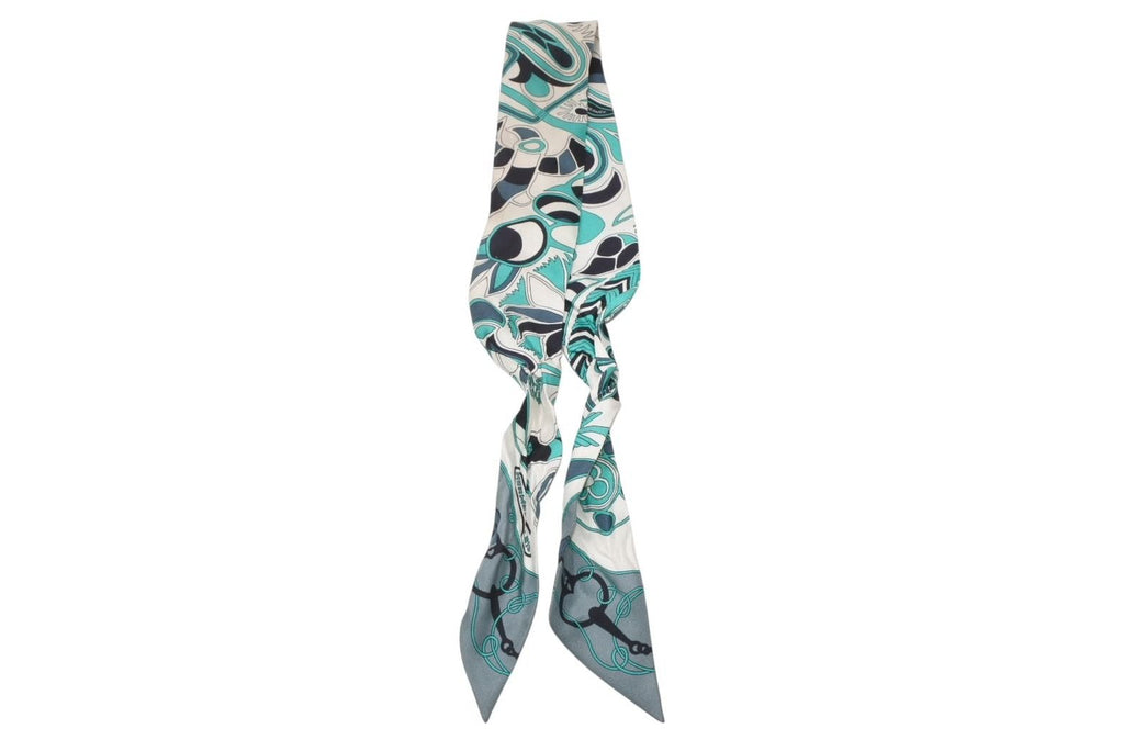 Hermes Twilly Folklore Green Multicolor Scarf