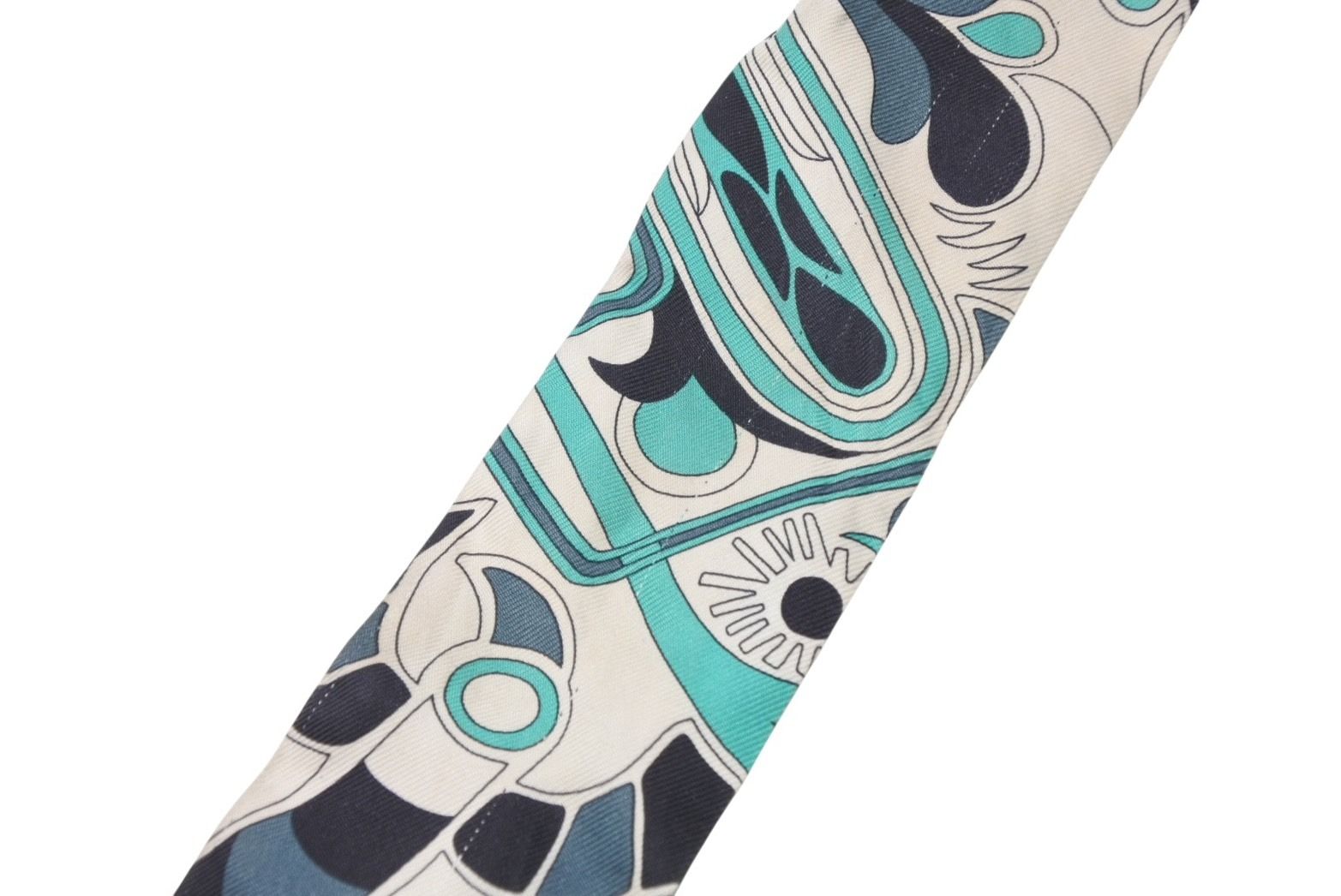 Hermes Twilly Folklore Green Multicolor Scarf — view 6
