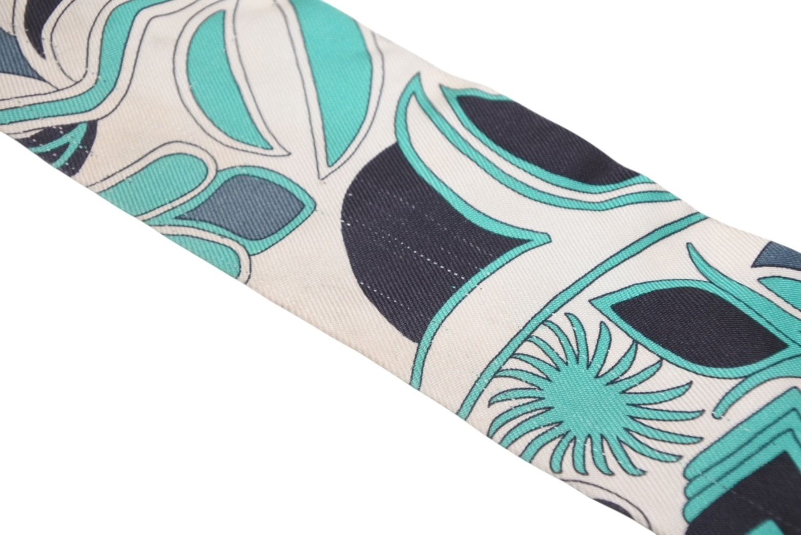 Hermes Twilly Folklore Green Multicolor Scarf — view 5