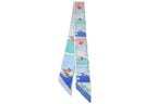 Hermes Twilly Camaille Green Multicolor Scarf
