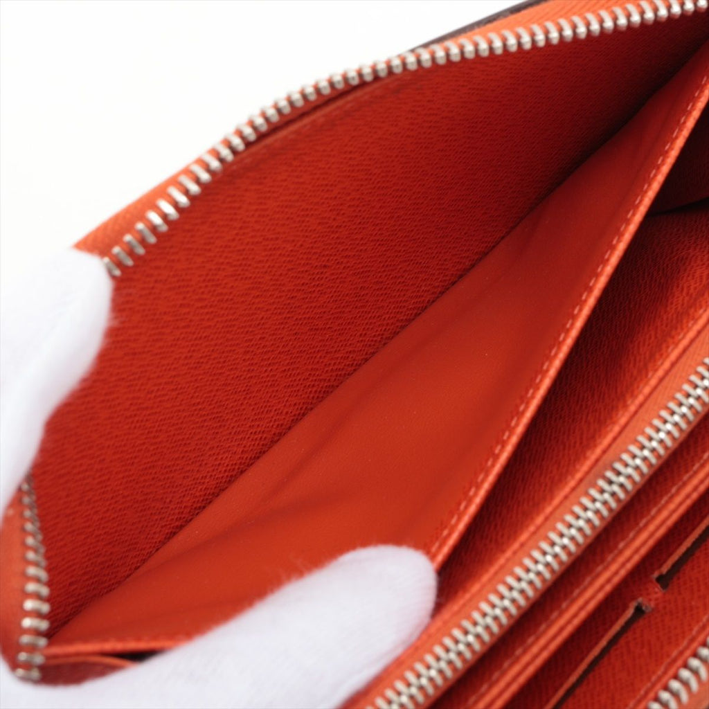 Louis Vuitton Epi Zippy Wallet Round Zip Piment Orange — view 8