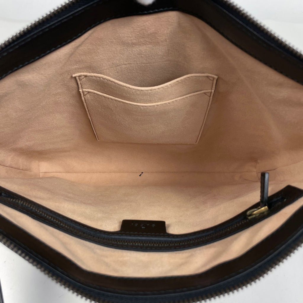 Gucci GG Marmont Shoulder Bag Double Crossbody Leather Black — view 7