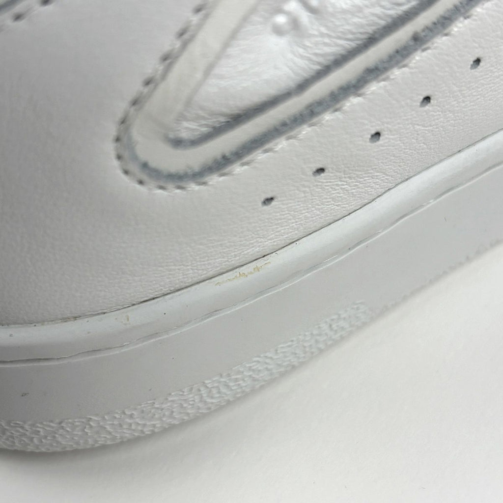 Celine CT 01 Lace Up High Cut Sneakers Logo Shoes Leather White — view 4