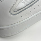 Celine CT 01 Lace Up High Cut Sneakers Logo Shoes Leather White — view 4