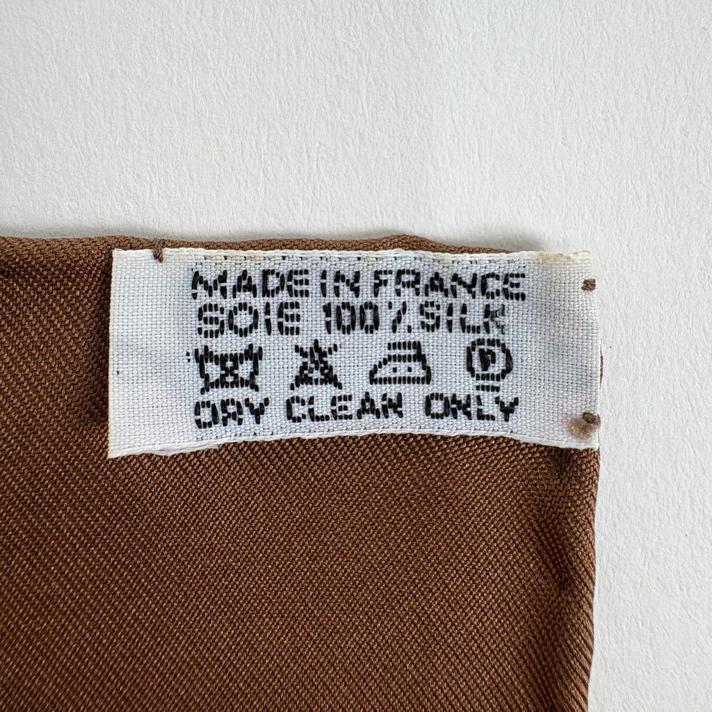 Hermes Carre 90 le Songe de Poliphile Dream Scarf Silk Brown — view 2