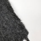 Hermes Logo Scarf Fringe Cashmere Gray — view 2
