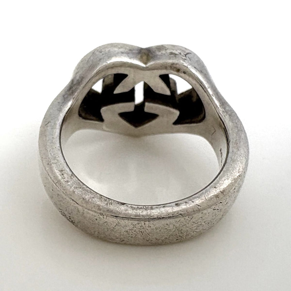 Gucci GG Logo Ring Interlocking Silver — view 4
