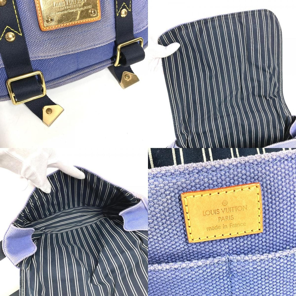 Louis Vuitton Shoulder Bag Besace PM Canvas Blue — view 8