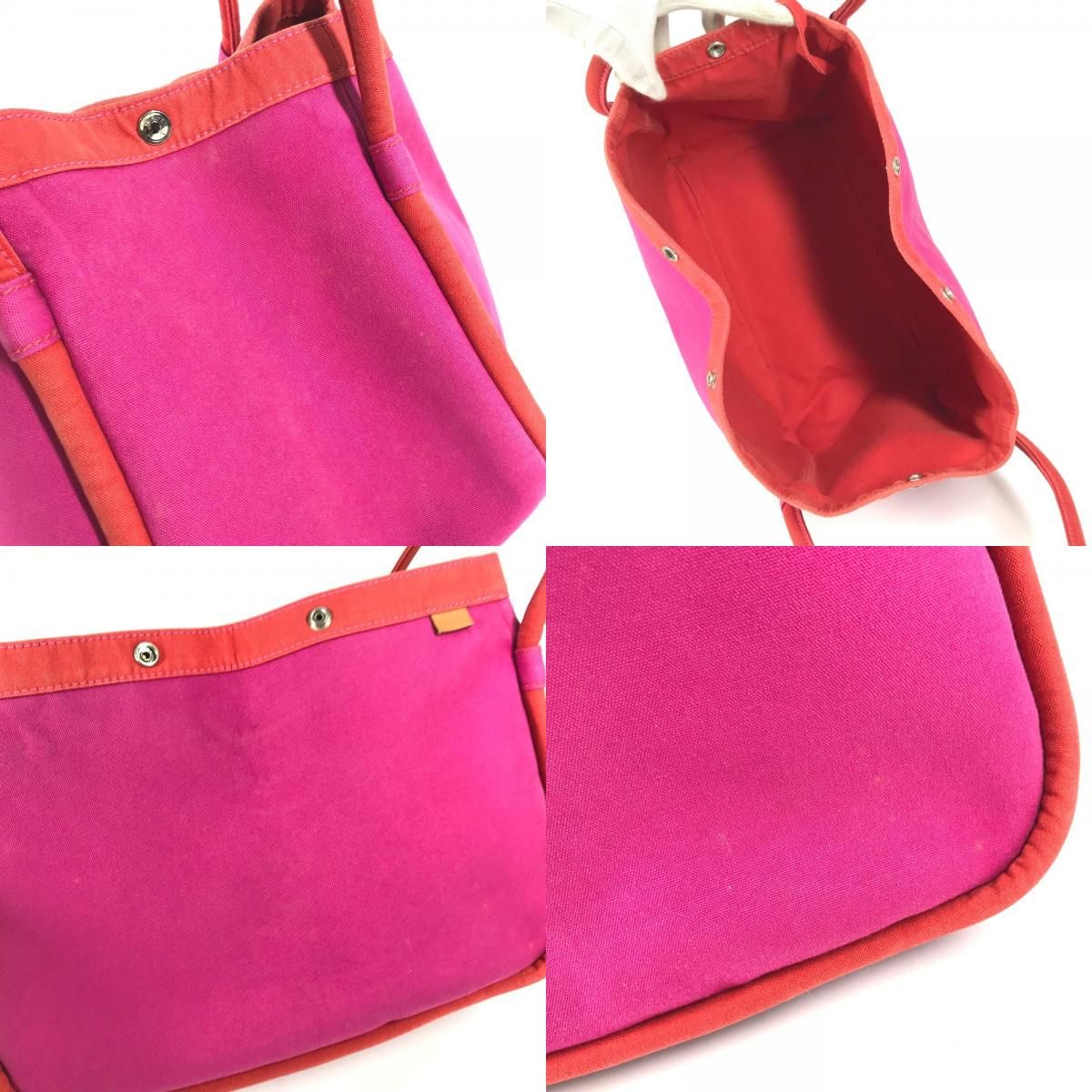 Hermes Shoulder Bag Sac Baga GM Cotton Pink — view 8