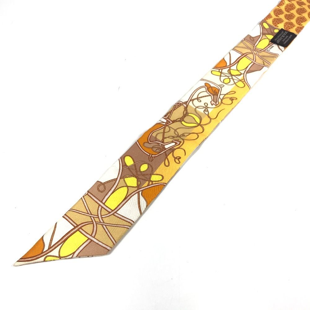Hermes Scarf Twilly Silk Orange — view 8