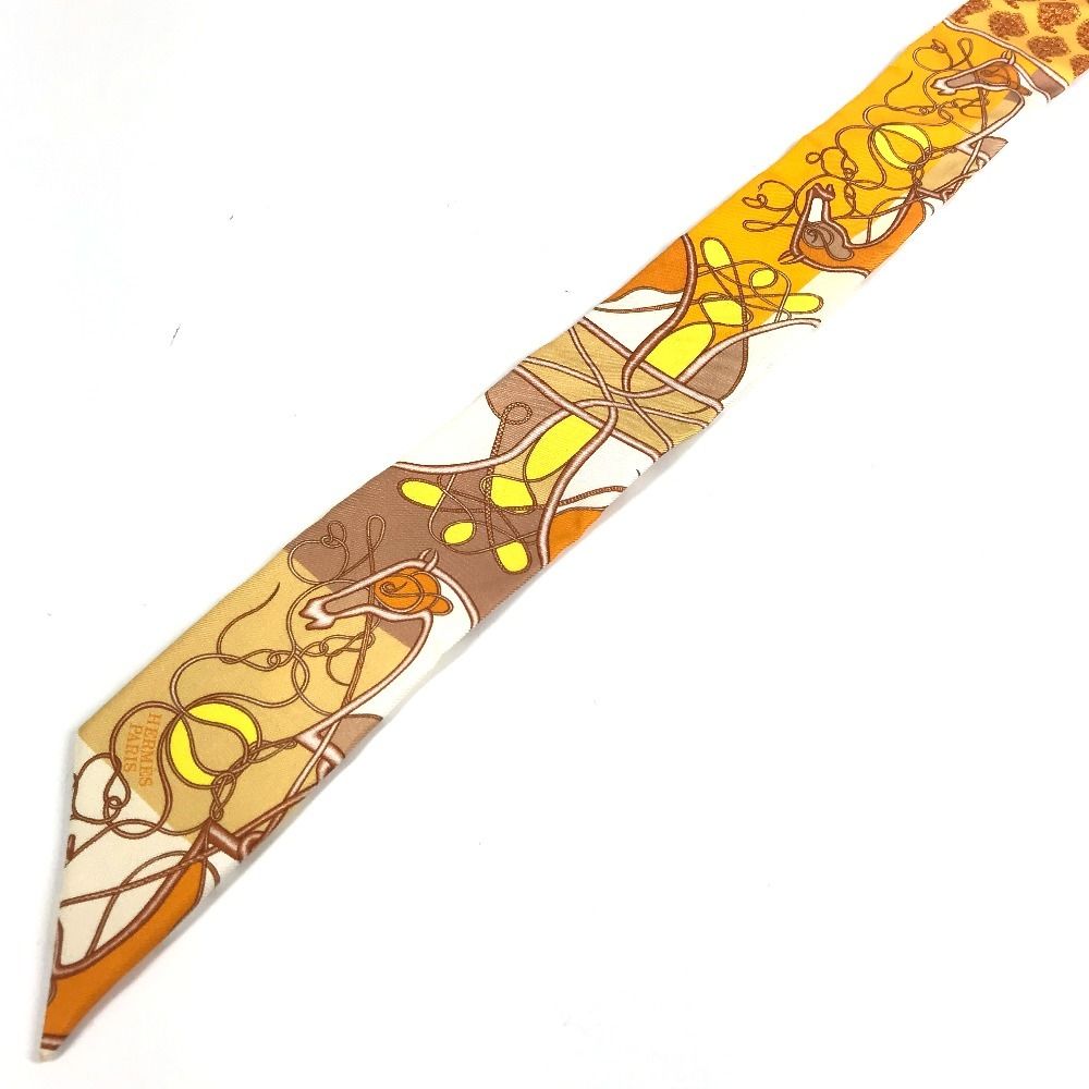 Hermes Scarf Twilly Silk Orange — view 5